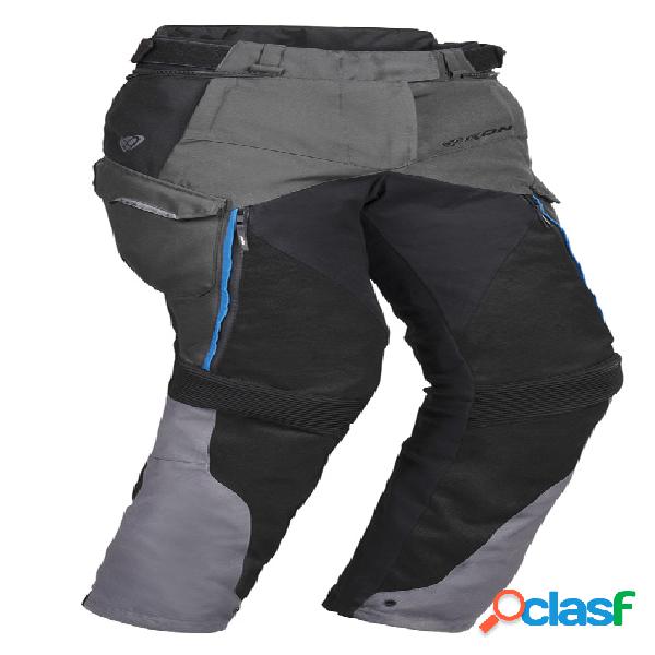 Pantaloni moto donna Ixon Eddas PT L 3 strati grigio nero