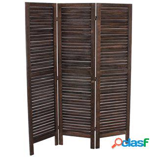 Paravento a 3 pannelli LEO, cm 170x138x2, stile shabby chic
