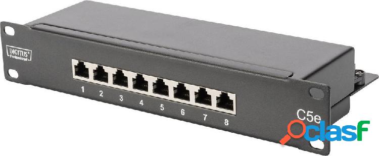 Patchpanel di rete Digitus 8 Porte DN-91508S CAT 5e 1 U