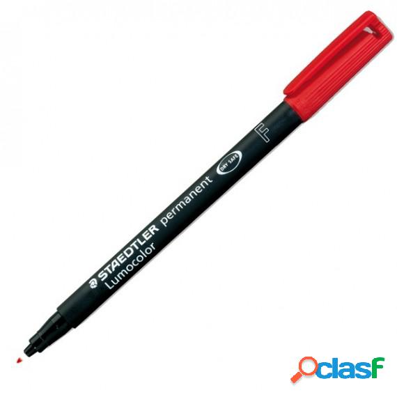 Pennarello Lumocolor Permanent 318 - punta 0,6 mm - rosso -