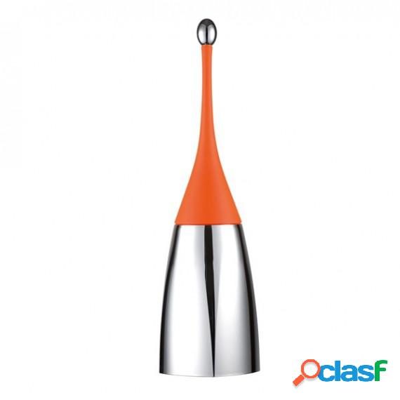 Portascopino Soft Touch - 12x12x48,5 cm - arancio/acciaio