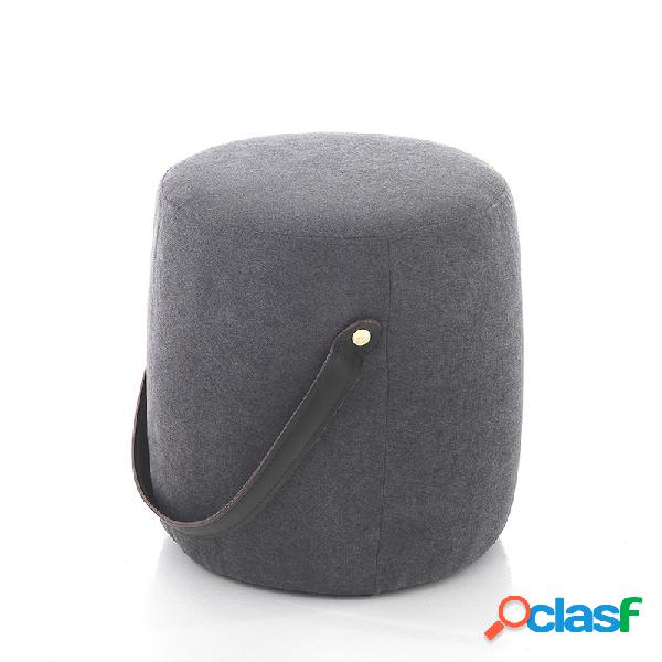 Pouf imbottito Drum Grigio Scuro - Pouf