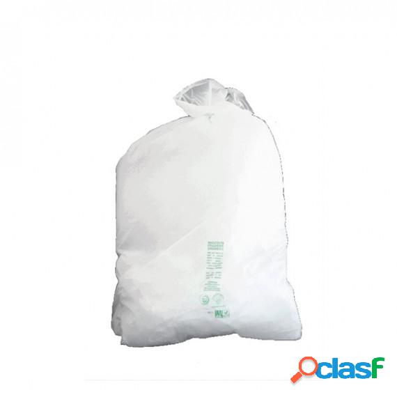Sacchi Bio - 70 x 110 cm - bianco - 110 L - 20 mic - Rolsac