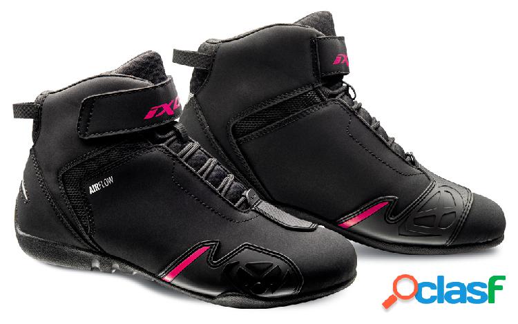 Scarpe moto donna Ixon GAMBLER LADY Nero Fucsia