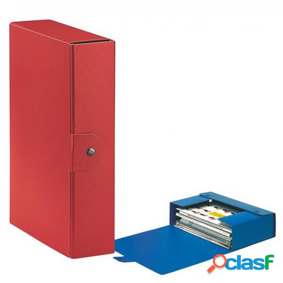 Scatola progetto Eurobox - dorso 8 cm - 25x35 cm - rosso -