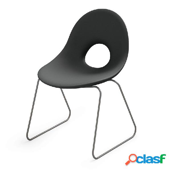 Sedia con slitta Candy Antracite - Sedie da esterni