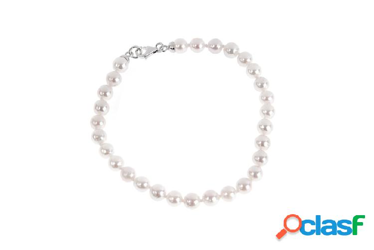 Selezione Zanolli Bracciale oro 750‰ e perle Akoya bianco