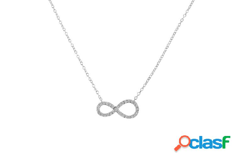 Selezione Zanolli Collana Infinito argento con zirconi