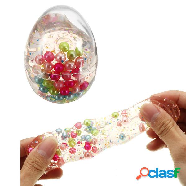 Slime Pearl Ball Simulato Egg Shape Bottiglia di cristallo