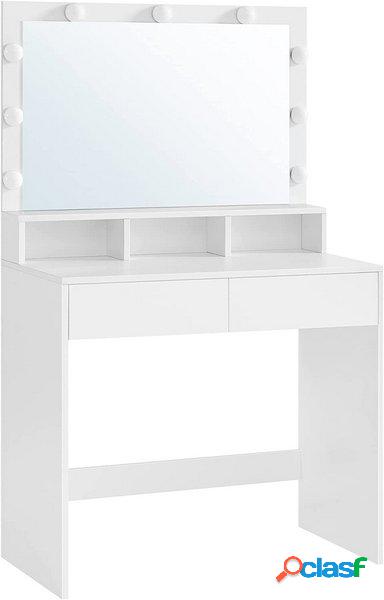 Toeletta Moderna Necessaire Mobile Make Up Bianco con Maxi