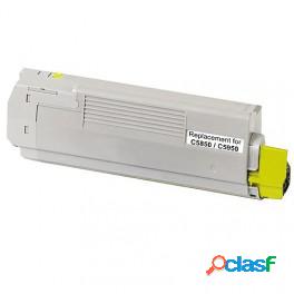 Toner C5850 Giallo Serie Eco Rigenerato Per Oki C 5850Dn