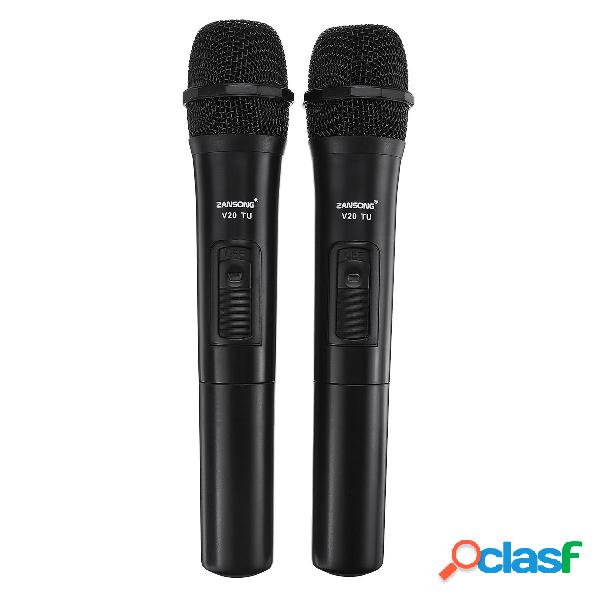 UHF USB 3.5mm 6.35mm Wireless Microfono Megaphone Mic con