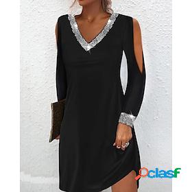 Womens Casual Dress Holiday Dress Black Dress Mini Dress
