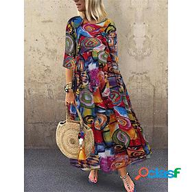 Womens Casual Dress Swing Dress Boho Dress Long Dress Maxi