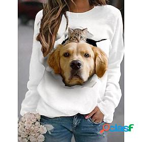 Womens Graphic Prints Sweatshirt Pullover Print 3D Print