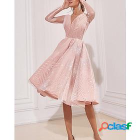 Womens Party Dress Cocktail Dress Swing Dress Midi Dress