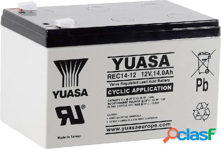 Yuasa REC14-12 YUAREC1412 Batteria al piombo 12 V 14 Ah