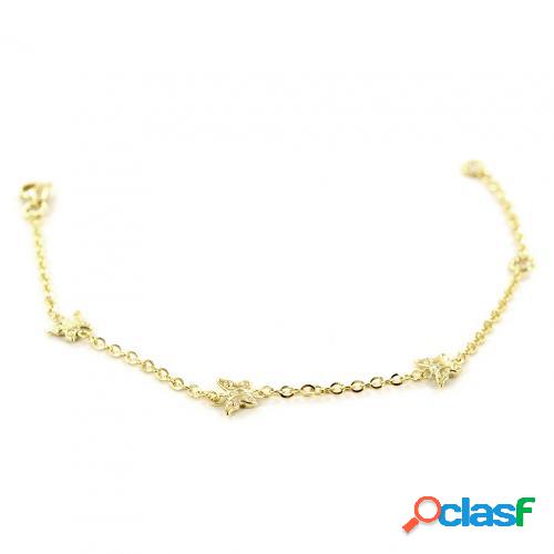 bracciale da bambina con farfalle in oro 9 kt