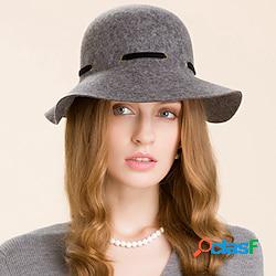 cappelli copricapo cappello fedora 100% lana casual classico
