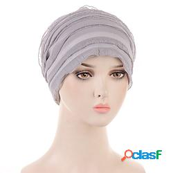 nuove donne musulmane morbido sonno cappello beanie turbante