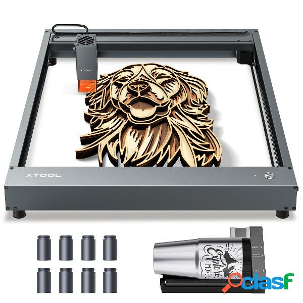 xTool D1 10W Laser Incisore con attacco rotante e alzata CNC