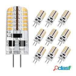 zdm 10 pezzi g4 5w 3014 x 48 led lampade a luce bianca dc12v