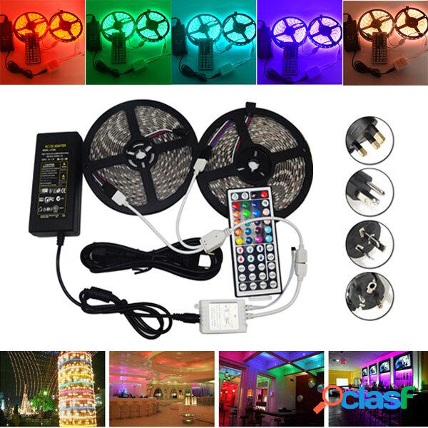 10M SMD 5050 Impermeabile RGB 600 LED Strip Light + IR