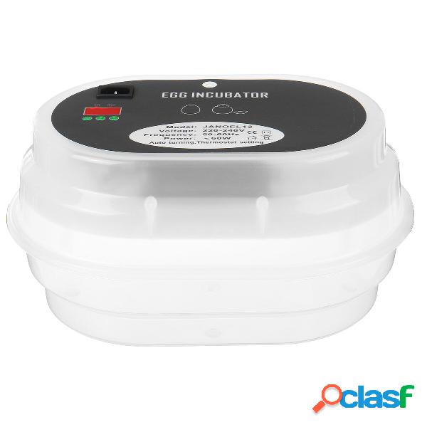 12 uova incubatrice completamente automatica pollo pollame