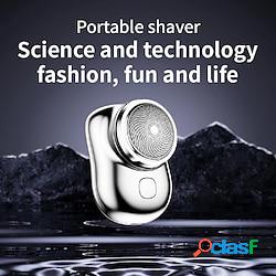 1pc Mini rasoio elettrico portatile USB ricaricabile Barba