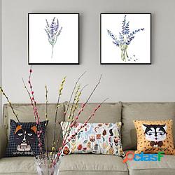 2 pannelli stampe botaniche lavanda wall art immagine