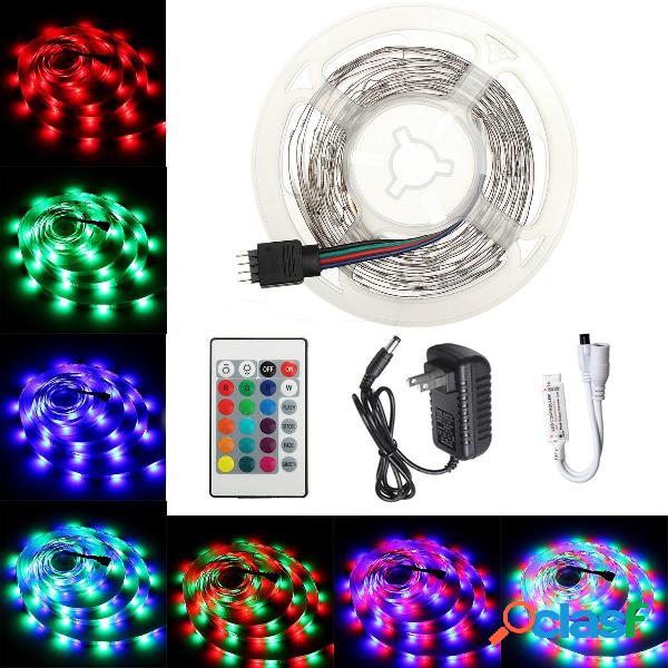 2M 3M 5M 10M DC12V RGB SMD2835 LED Light Strip + 24Keys IR