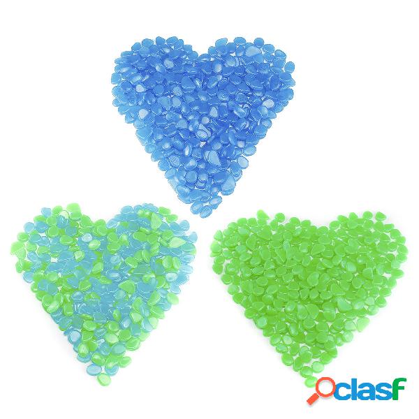 300pcs ciottoli artificiali luminosi pietra acquario