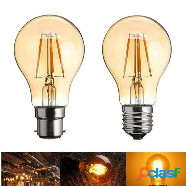 A60 E27/B22 4W Retro LED Lampadina a incandescenza a