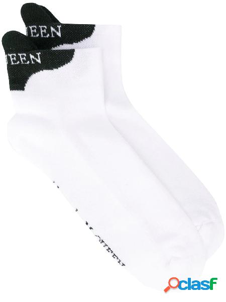 ALEXANDER MCQUEEN CALZE UOMO 5720164B67Q9060 COTONE BIANCO