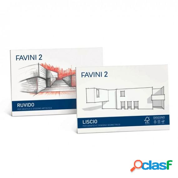 Album Favini 2 - 33x48cm - 110gr - 10 fogli - liscio -