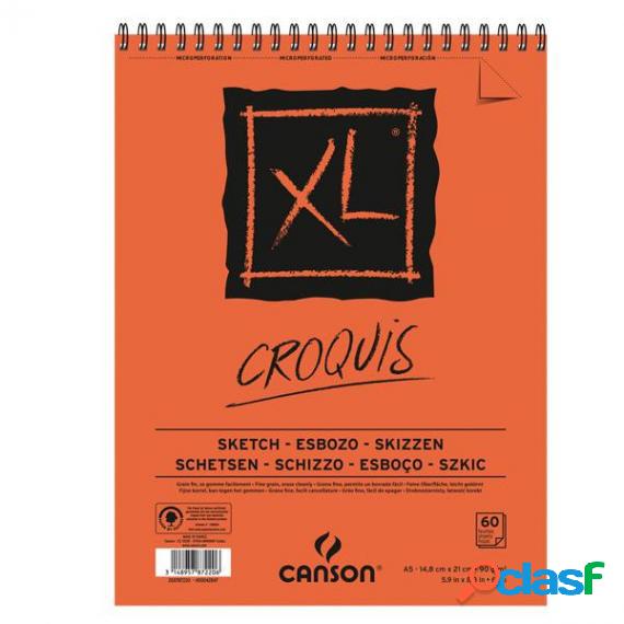 Album XL Croquis A5 60 fogli 90gr Canson