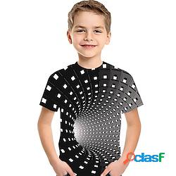 Bambino Da ragazzo maglietta Fantasia geometrica Stampa 3D