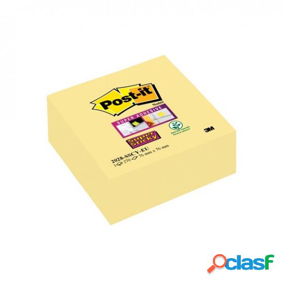 Blocco foglietti Cubo - 2028-SSCY-EU - 76 x 76 mm - giallo