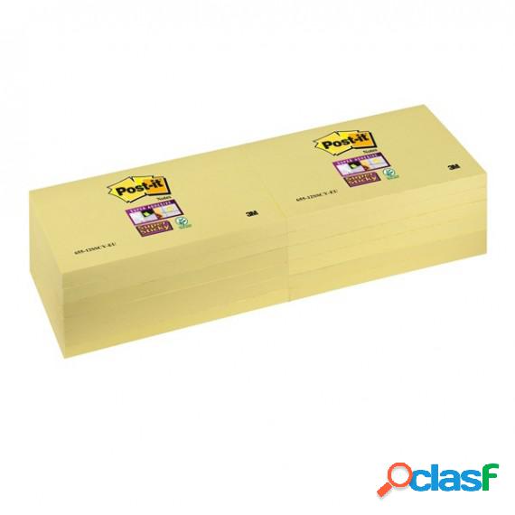 Blocco foglietti Super Sticky - 655-12SS-CY - 76 x 127 mm -
