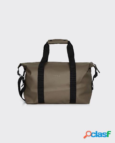 Borsa Weekend small marrone con doppio manico e tracolla