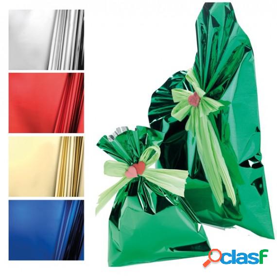 Buste regalo in PPL - metal lucido - oro - 25 x 40cm - senza