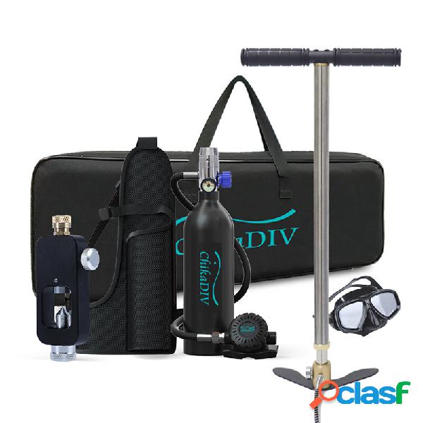 CHIKADIV C400 1 Litro Mini Scuba Diving Gear 6 pz/set