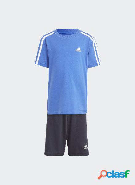 COMPLETO T-SHIRT + SHORT 3-STRIPES BAMBINO