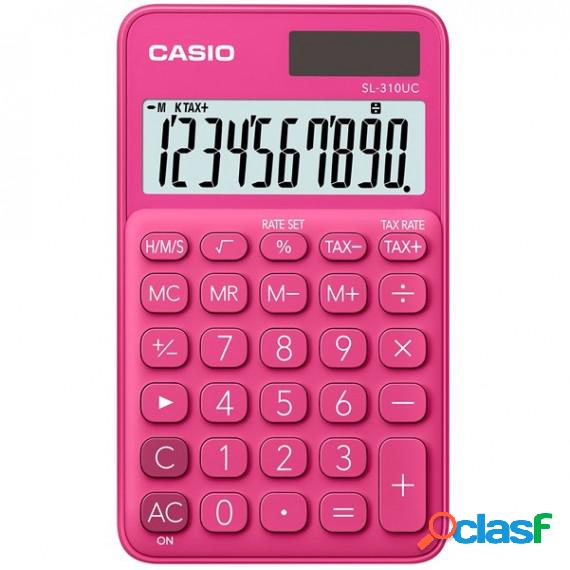 Calcolatrice tascabile SL-310UC - 10 cifre - rosso - Casio