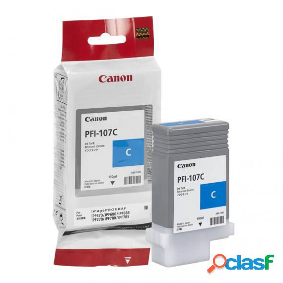Canon Pfi-107C Ciano Originale Per Canon Ipf 670 Ipf 680 Ipf
