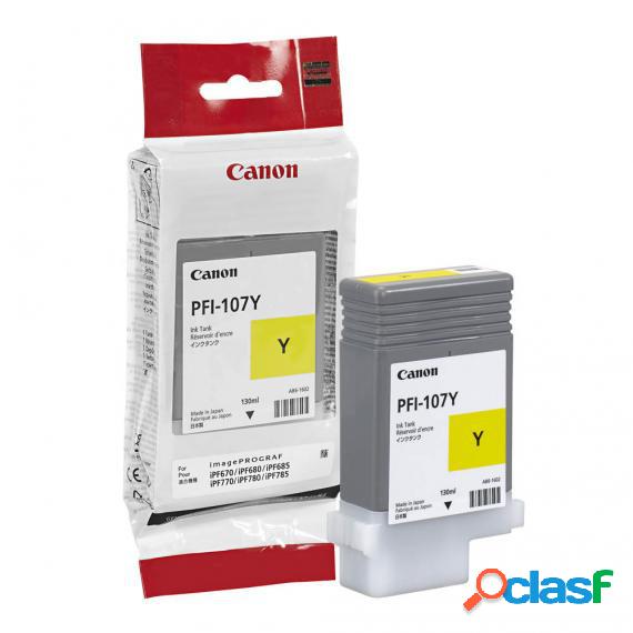 Canon Pfi-107Y Gialla Originale Per Canon Ipf 670 Ipf 680