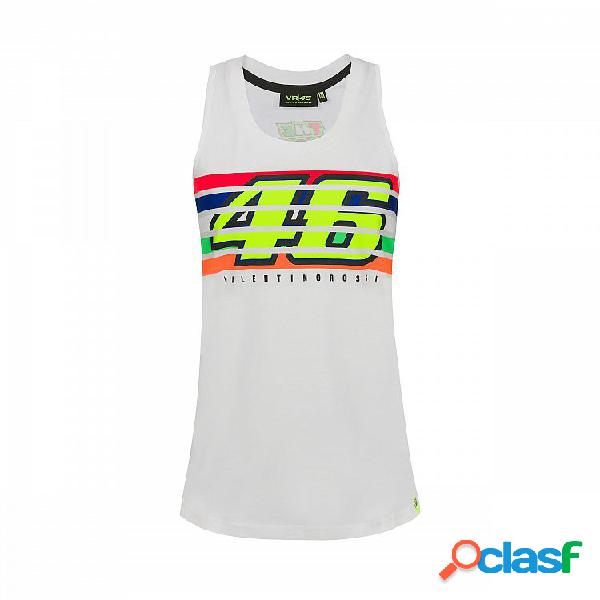 Canotta donna VR46 46 STRIPES Bianco