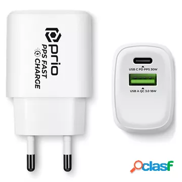 Caricabatterie a Doppia Parete Prio Fast Charge - USB-A,