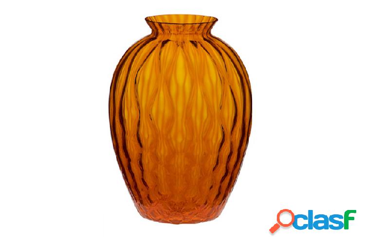 Carlo Moretti Vaso Polaris vetro di Murano arancio arancione