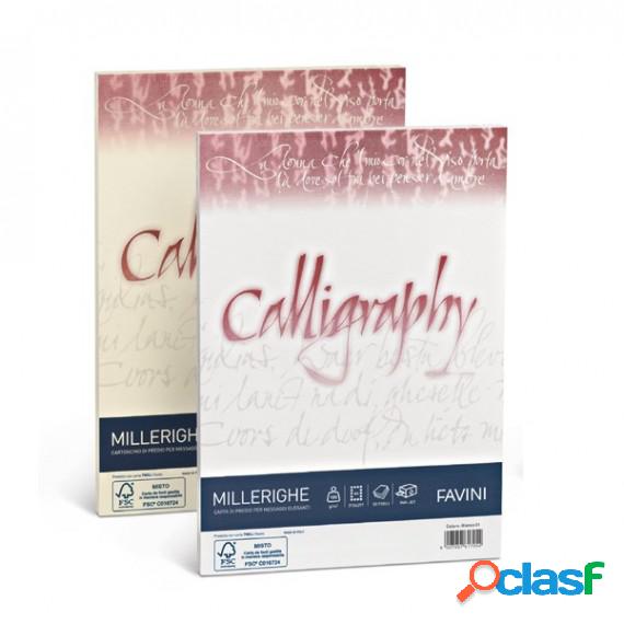 Carta Calligraphy Millerighe - A4 - 200 gr - avorio 02 -